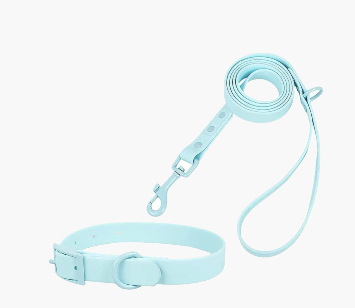 Pastell Halsbänder und Leinen mit Wunschgravur