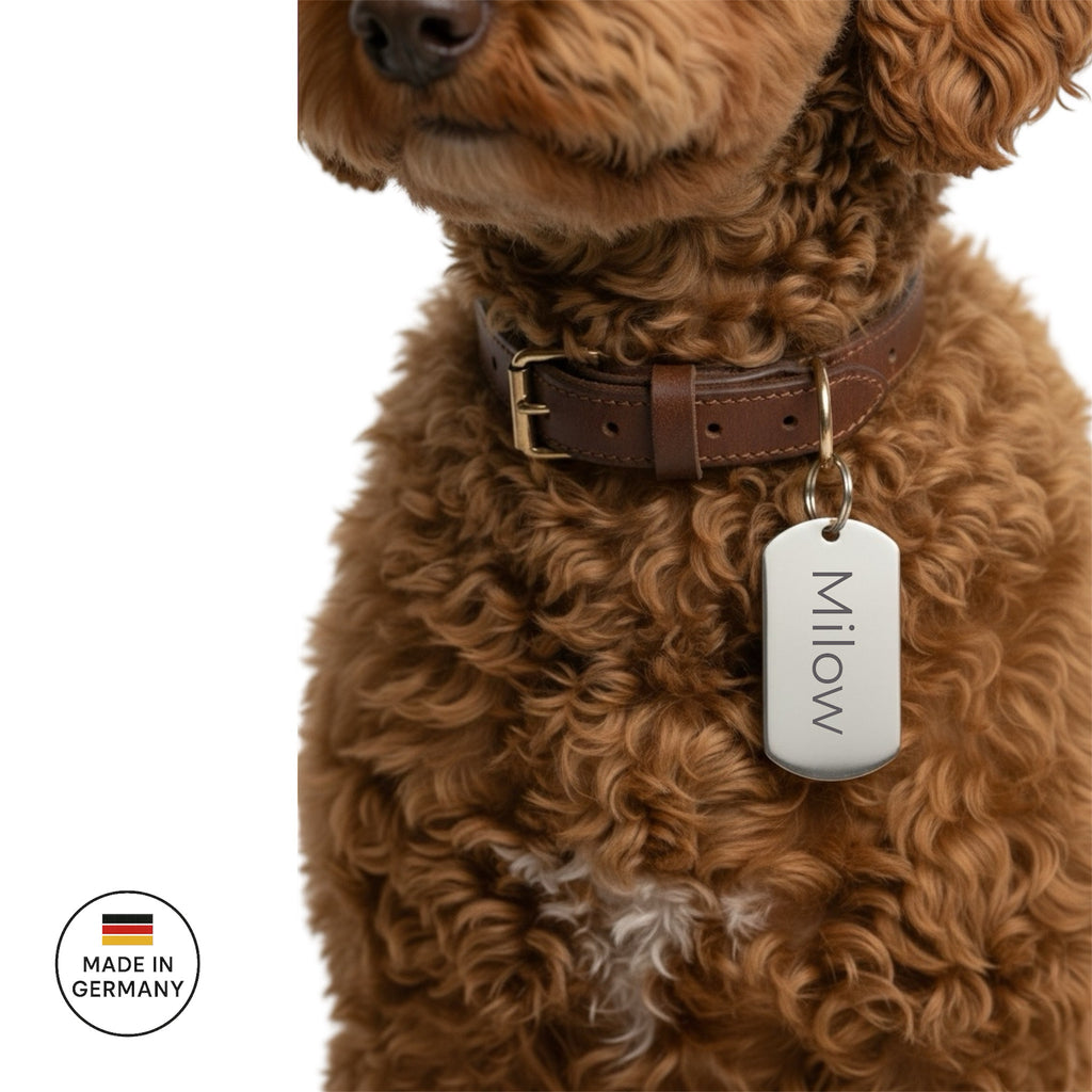 US-Army Erkennungsmarke aus Edelstahl mit Gravur – erhältlich in Gold und Silber, robust und rostfrei