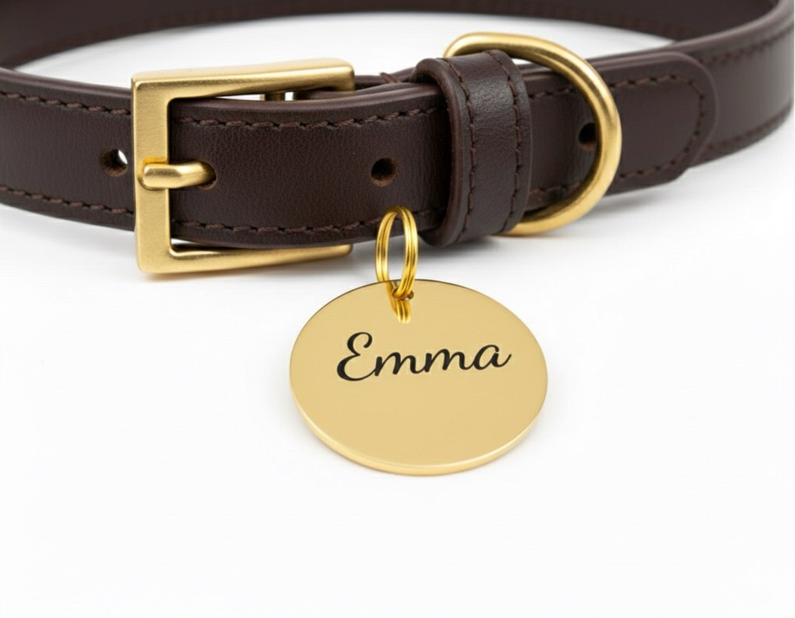 Personalisierte Hundemarke Haustier Tag Gravur Schlüsselanhänger Edelstahl SALE