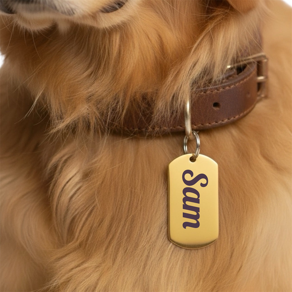 US-Army Erkennungsmarke aus Edelstahl mit Gravur – erhältlich in Gold und Silber, robust und rostfrei