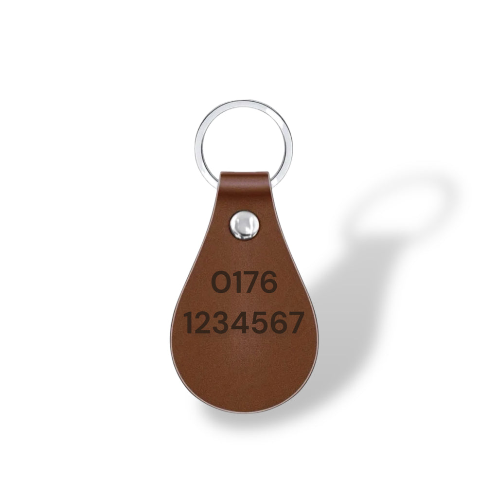 Hundemarke Braun Leder SALE