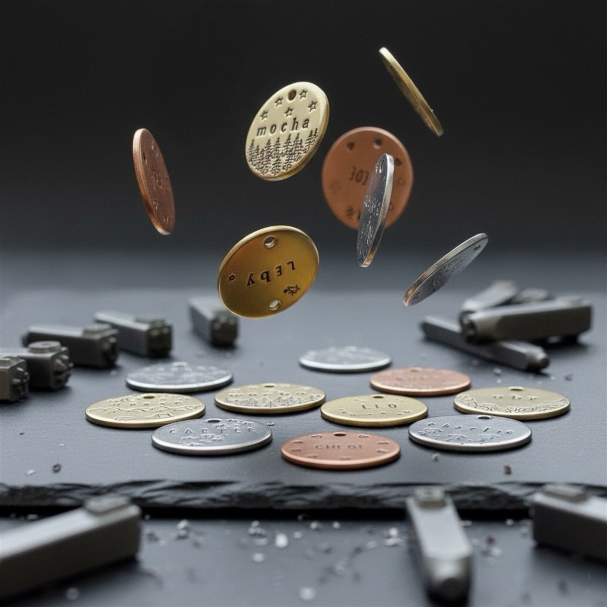 Hundemarke aus Messing individuell & handgestempelt