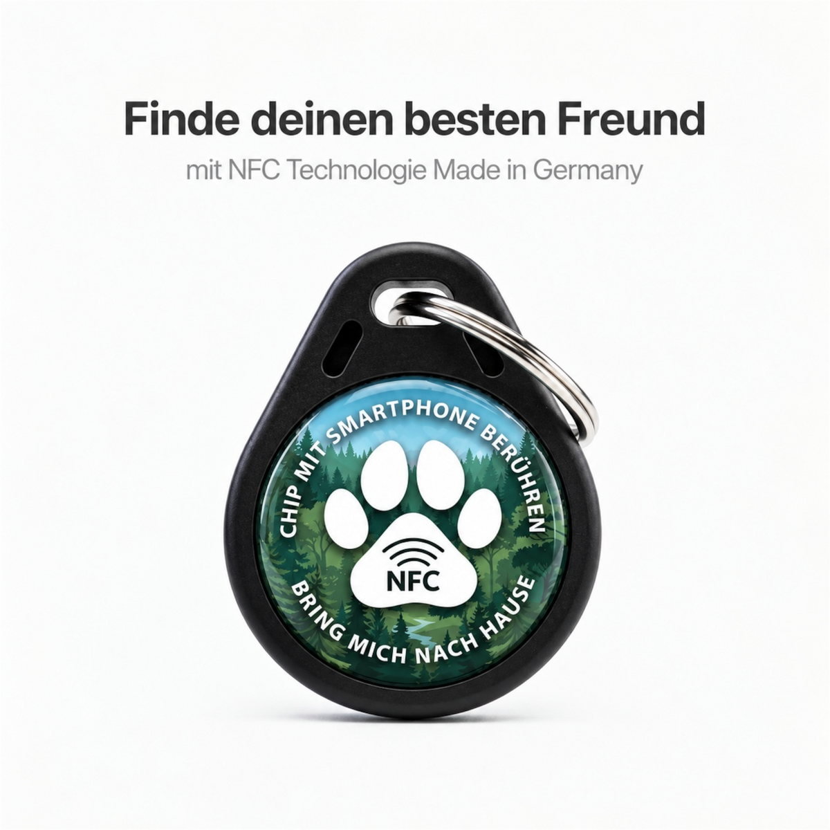 NFC Hundemarke Pro 2 Gen für Hunde – smarte personalisierte Hundemarke mit NFC-Chip und digitalem Hundeprofil